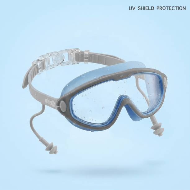 playR Kids Essentials Wide-Vision Mask (7-15 Yrs) Swimming Goggles