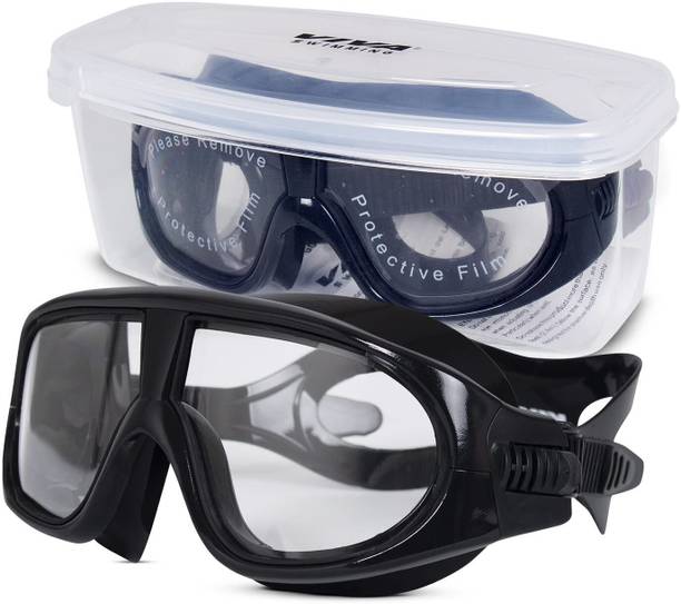 VIVA SWIMMING VIVA-400 Mask Goggle|Anti Fog|UV Protection|With Branded Case|Unisex Adults/Boys Swimming Goggles