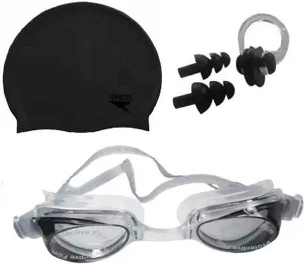 MERCHANTILE Cap, Ear Plug Swimming Goggles