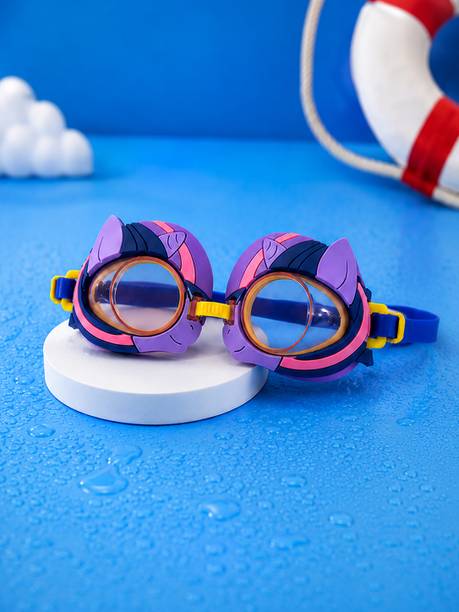 World Gift Mart Kids Purplepony Swimming Goggles| Cartoon Swim Glasses for Boys & Girls| Goggles Swimming Goggles