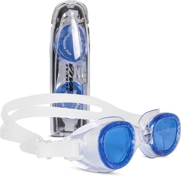 VIVA SWIMMING VIVA-140 Anti-Fog UV Protection for Adults Men Women Kids with Protection Case Swimming Goggles