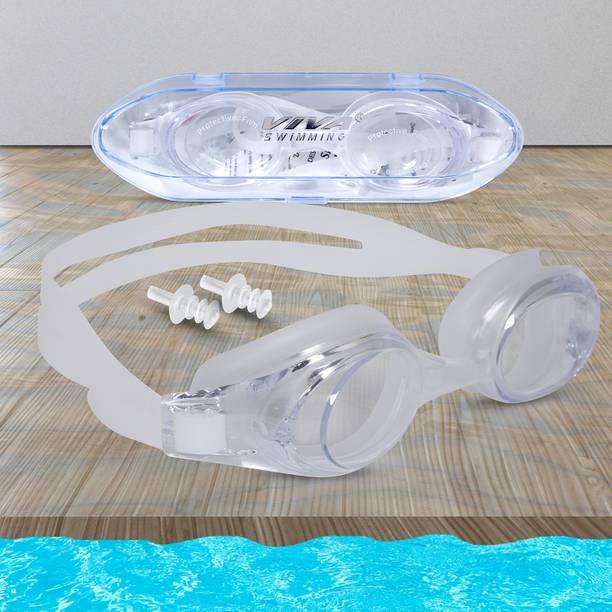 विवा स्विमिंग VIVA-Flex Anti-Fog for Adults Men Women Kids with Protection Case स्विमिंग के चश्मे