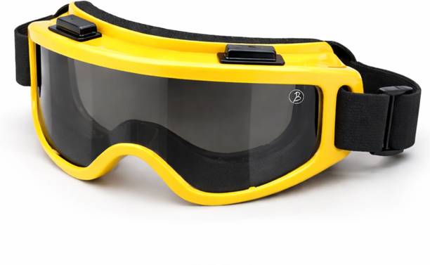 Btag Premium Adult Motocross Dirt Bike Racing, Cycling Goggles – Yellow Sports Goggles
