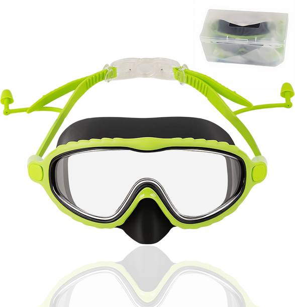 gustave Swimming Goggles for Kids with Nose Cover Earplugs and UV Protection Swimming Goggles