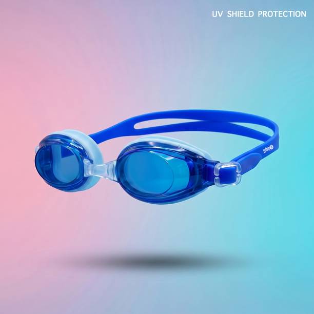 playR Adult Essentials Mirrored Anti-Fog Swimming Goggles