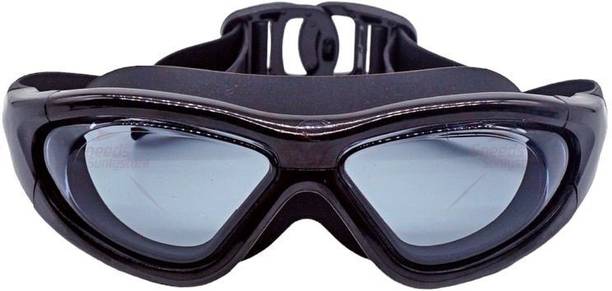 Swiming Men Swimming GOGGLES SWIMMING POOL UV PROTECTION BIG FREAM GOGGLES BLACK COLOUR Swimming Goggles