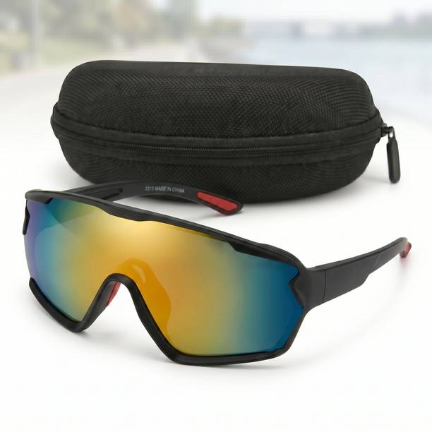 JERN Cycling Goggles UV Protection Non-Polarized Sports Sunglasses with Case Cycling Goggles