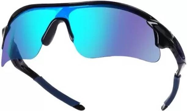 Zugatti UV Protected Mirrored Sports Sunglasses for Cricket, Cycling, Running Sports Goggles