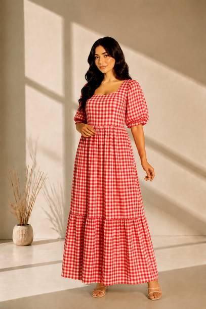 KLISHAA ART Flared/A-line Gown