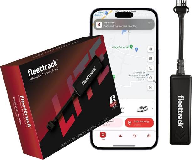 fleettrack Wired Tracker with Engine ON/Off alerts for Car, Bike, Truck, Bus GPS Device