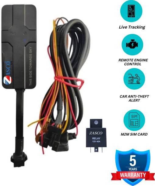ZASCO V5 Tracker With Remote Engine ON/OFF Function (WITH M2M SIM) GPS Device