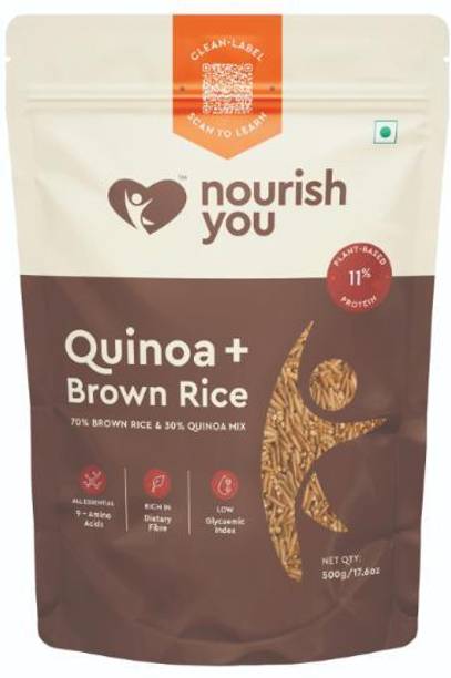 Nourish You Quinoa with Brown Rice Mix | Gluten Free | Source of Calcium, Protein and Fibre Quinoa