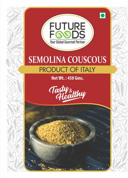 Future Foods Semolina Couscous, Fat Free, Gluten Free pack of 1 - 450 gram Couscous