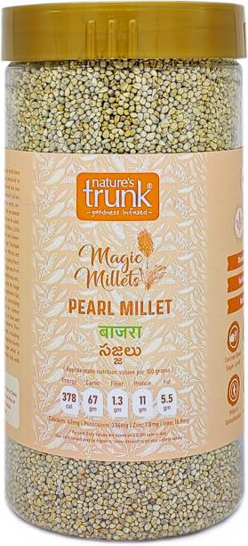 Nature's Trunk Unpolished & Nutritious Pearl Millets, Bajra, Gluten Free, Diabetic Friendly Pearl Millet