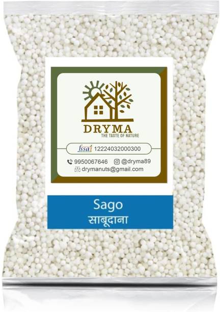 Dryma Whole Sabudana | Sago | Tapioca Pearls | sago Upvaas Sago