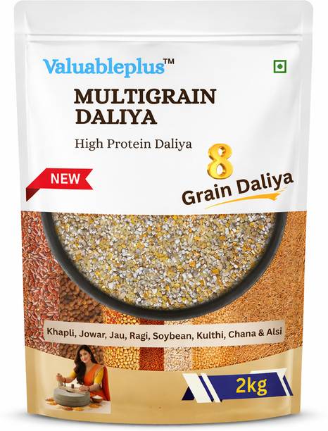 valuableplus 100% Natural multigrain daliya High Protein, 8 Grain Flour Mixed Millet