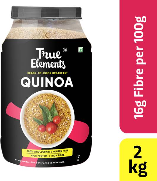 True Elements Gluten Free Quinoa - High Protein, High Fibre Quinoa, Ready to Cook Breakfast Quinoa