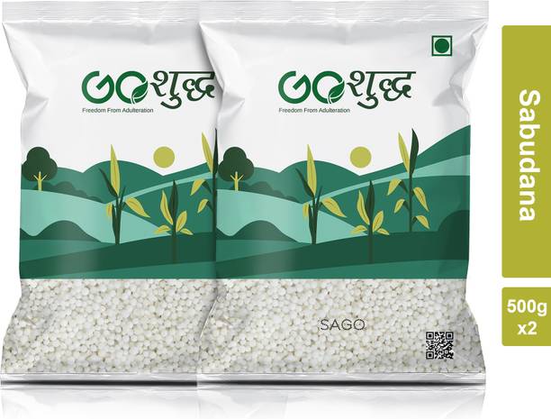 Goshudh Premium Quality Sabudana (Sago)-500gm (Pack Of 2) Sago