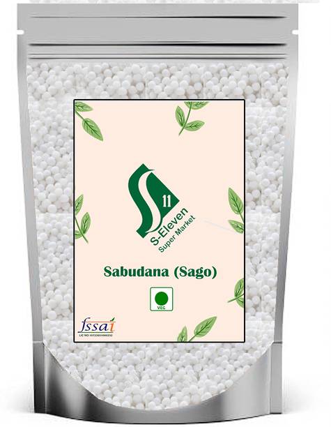 S Eleven Super Market White Sabudana (Sago)/Tapioca Granules Sago/Bada Sabudana Sago