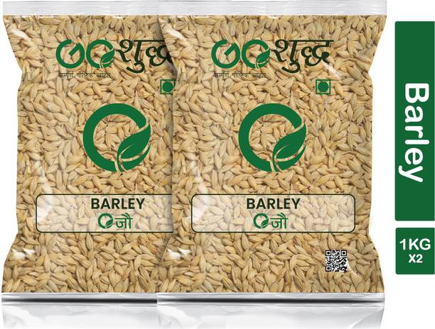 Goshudh Premium Quality Jau Sabut (Barley Whole Grain)-1Kg (Pack Of 2) Barley