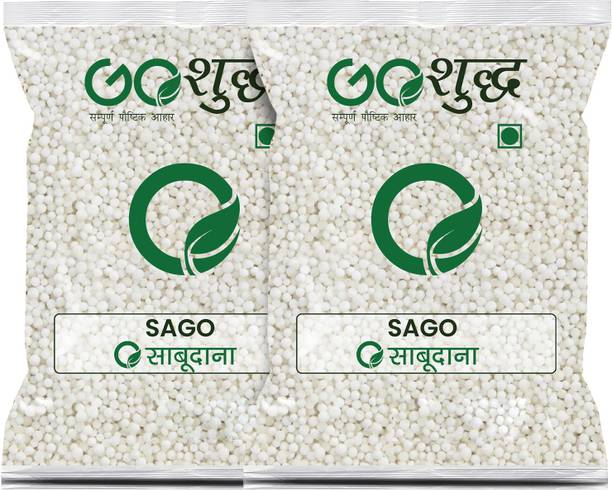 Goshudh Best Quality Sabudana 400Gm Each (Pack Of 2) Sago (800 g) Sago