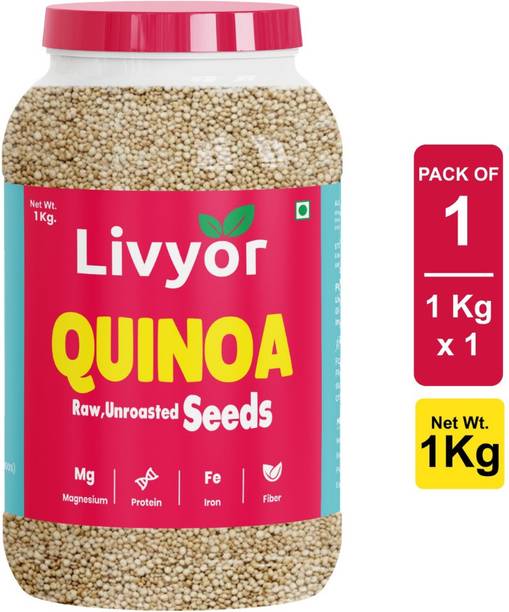 LIVYOR White QuinoaSeeds for Weight loss Management Quinoa
