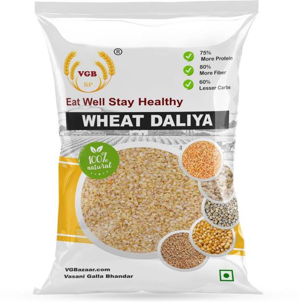 VGBNP 100% Natural Sharbati Wheat Daliya (Original Broken Wheat Dalia) Broken Wheat