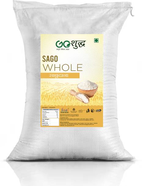 Goshudh Premium Quality Sabudana/Sago 2 kg Packing Sago