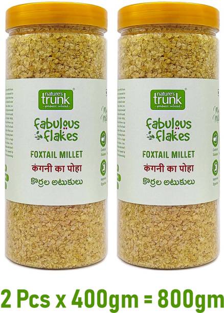 Nature's Trunk Foxtail Millet Flakes | Kangani / Korralu Flakes| Breakfast Flakes Foxtail Millet
