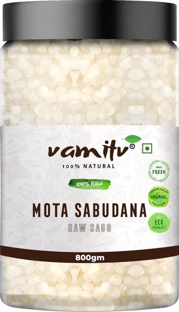 vamitv Mota Sabudana | Whole Tapioca Pearls | Sago Big | 100% Natural Sago