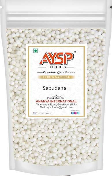 AYSP Premium Quality Sabudana|Big Sago|Javvarisi|Saggubiyyam|Chavvari|Chivada Sago Sago