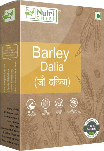 Nutrichest Barley Dalia 1 Kg (Pack of 2) Total 2 Kg Barley