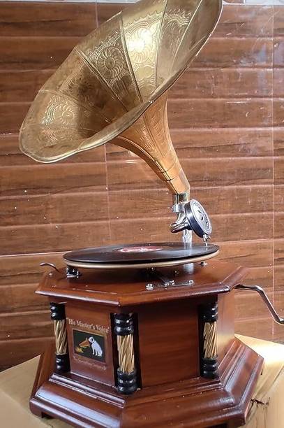 HMV STUDIO GRAMOPONE 01 Wooden Gramophone