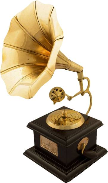 MIRGAANZ decorative Gramophone Wooden, Fiber Gramophone