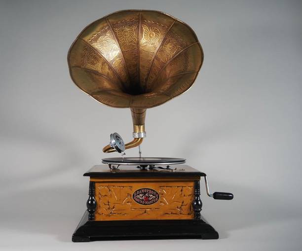 MODECRAFTS vintage retro handmade gramophone Wooden Gramophone