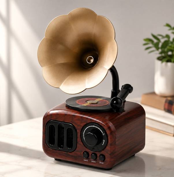 HOMVORA STORE Vintage Wind-Up Gramophone Plastic Gramophone
