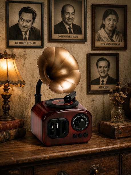 Domus Store Vintage Gramophone Music Box Plastic Gramophone