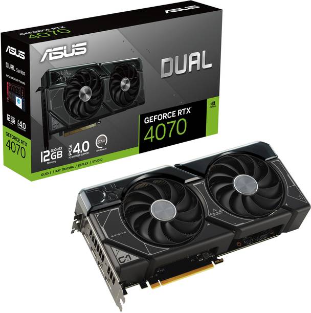 ASUS NVIDIA Dual GeForce RTX 4070 12GB GDDR6X Gaming Graphics card 12 GB GDDR6X Graphics Card