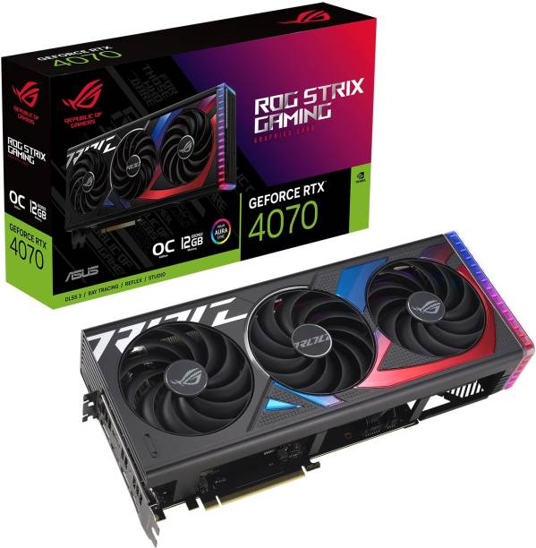 ASUS NVIDIA ROG Strix GeForce RTX� 4070 12GB OC Edition GDDR6X Gaming Graphics card 12 GB GDDR6X Graphics Card