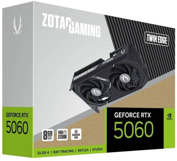 ZOTAC GAMING GeForce RTX 5060 Twin Edge 8GB GDDR7 128 BIT GDDR7 8 GB NVIDIA Chipset 128 bit 2497 MHz Graphics Card