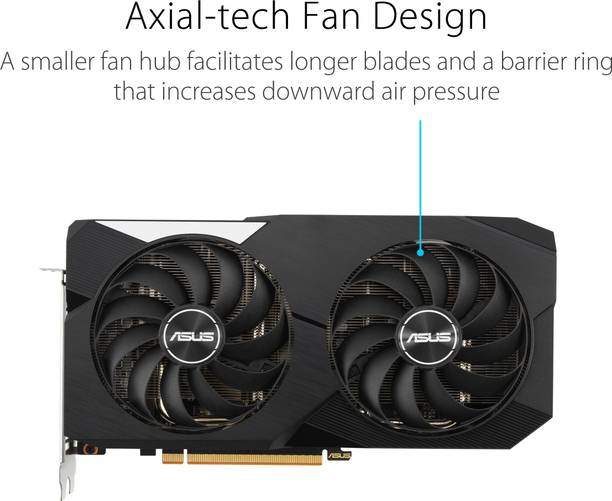 ASUS DUAL-RX6600-8G-V2/ DUAL-RX6600-8G-V3 GDDR6 8 GB AMD Radeon Chipset 128 bit 2044 MHz Graphics Card