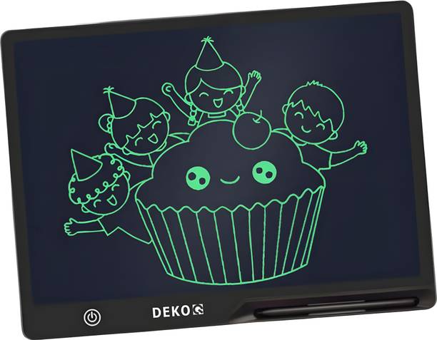 DEKOQ 16 Inch Monochrome Screen Rechargeable Doodle Board Toddler Educational Toys for Boys Girls Reusable Portable Drawing Tablet Toys Gifts for Kids 12 x 8 inch Graphics Tablet