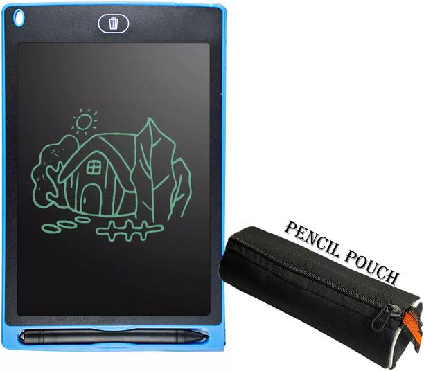 POZUB 8.5inch LCD Writing Tablet Learning Pad For Kids Drawing Board +Pencil Pouch LCD Writing Paperless Memo Digital Tablet Notepad Scribble Board/E-Writer Pad 8.5 x 7 inch Graphics Tablet