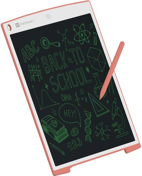 Portronics Ruffpad 12 LCD Writing Pad with 12 Inch Screen, For Drawing, Note-taking, Kids 10.5 x 6 inch Graphics Tablet