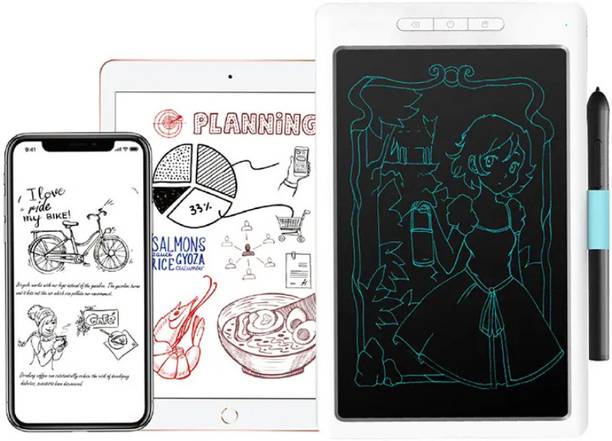 Clairbell N24_Writing tab 8.5 Inch LCD Doodle Board: Reusable Drawing Tablet for Kids 8.5 x 4.5 inch Graphics Tablet