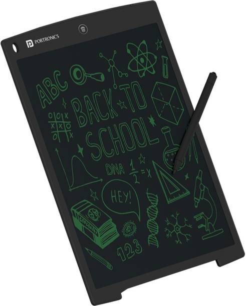 Portronics Ruffpad 12 LCD Writing Pad with 12 Inch Screen, For Drawing, Note-taking, Kids 10.5 x 6 inch Graphics Tablet