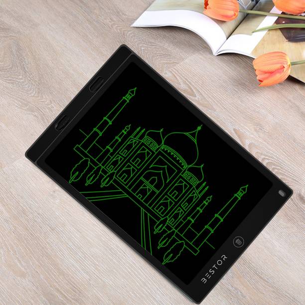 Bestor Portable Ruff Pad 12 Inch Drawing Tablet Electronic Doodle Pad E-Writer/Writing Doodle Board for Kids, Traveling Gift Toys for 2 3 4 5 6 Year Old Boys and Girls 12 x 12 inch Graphics Tablet