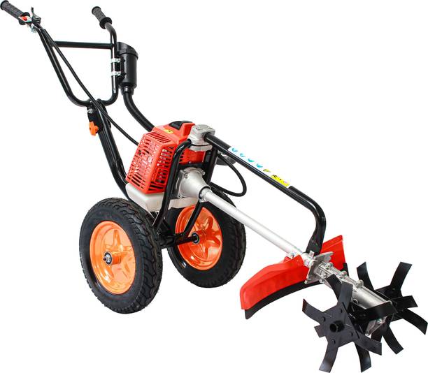 Sharp Garuda Trolley Brush Cutter Machine | 63cc 2-Stroke Petrol Engine Grass Cutting Machine Fuel Grass Trimmer