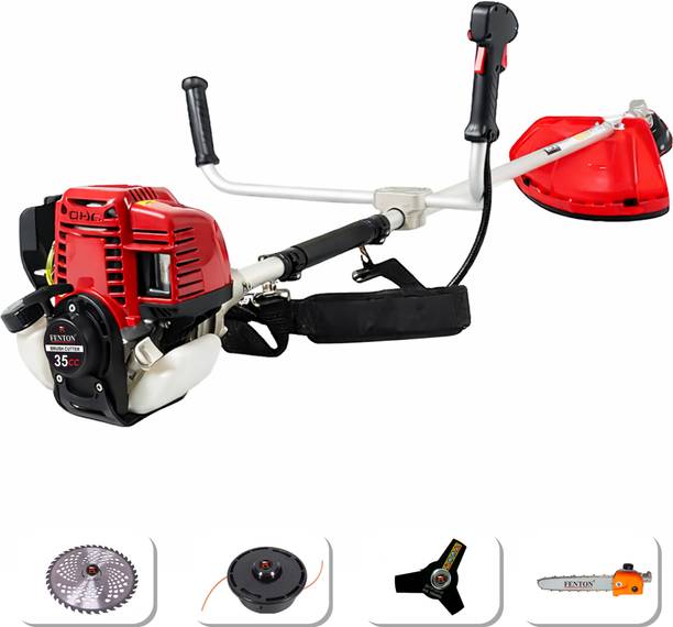 Fenton Krishi 35CC brush cutter high performance petrol engine with chainsaw Fuel Grass Trimmer