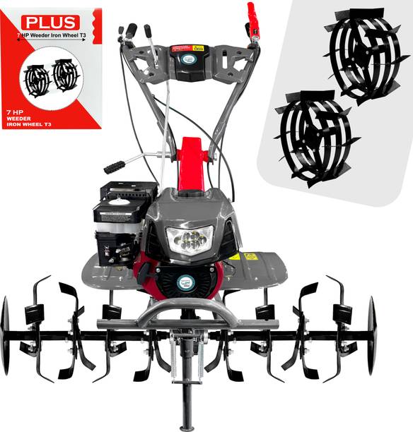 DVI 4 Stroke Light Weeder Work in Day/Night With Petrol Engine With Iron Wheel T3. फ्यूल ग्रास ट्रिमर